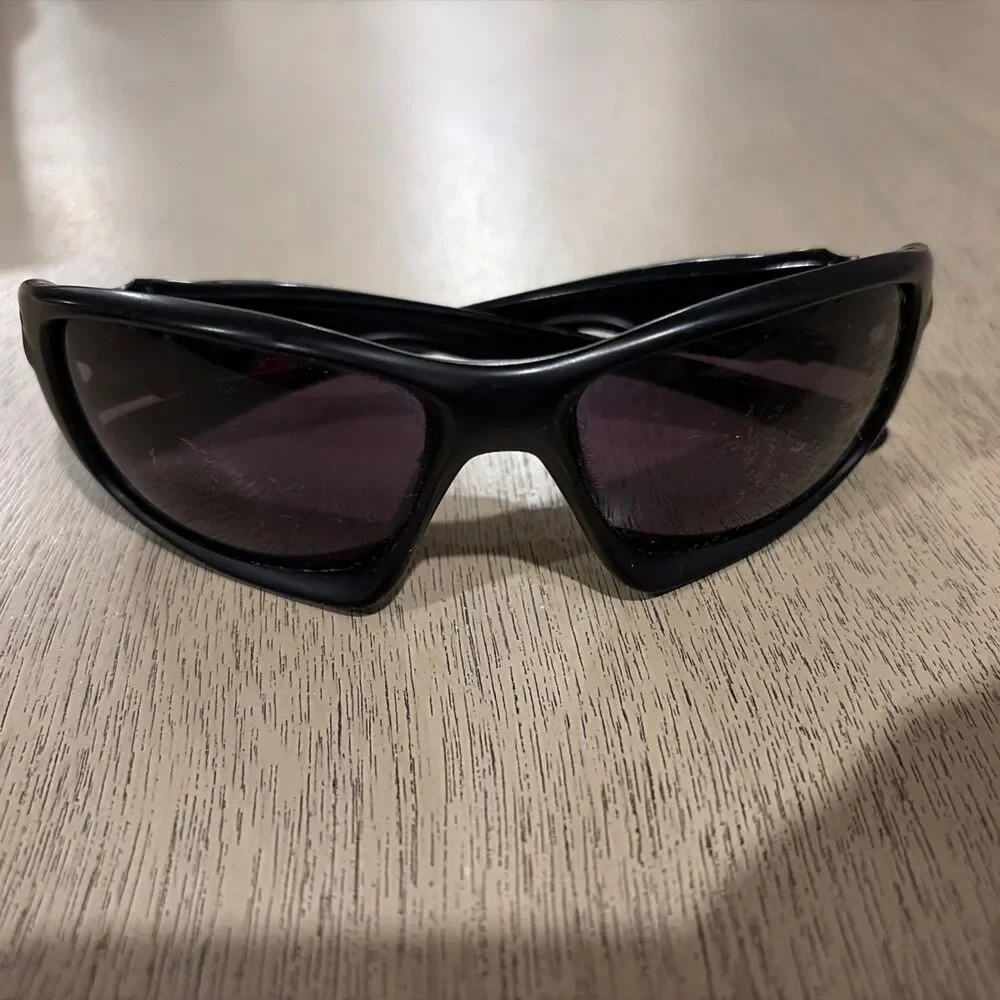 Vtg Oakley Ten X Polarized Sunglassses OO9128-01 61 16 Baseball Cycling Racing
